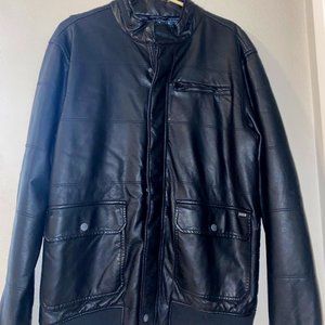 Men's RVCA Leather Jacket - XL